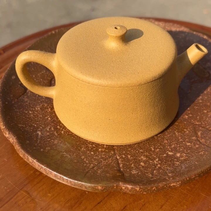 紫砂茶壶黄金云柱150c