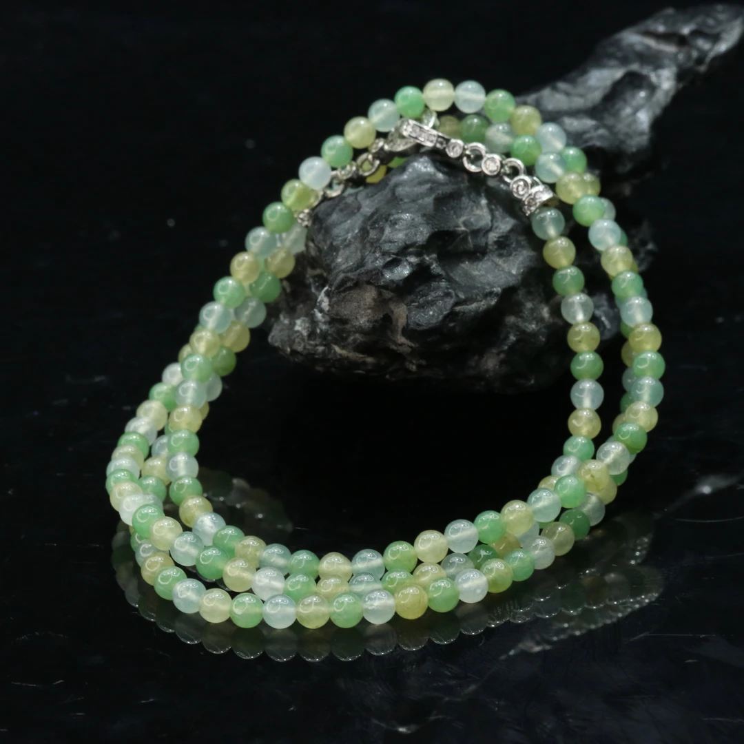 28天然缅甸翡翠A货珠链/101153/上海嘉禾拍卖