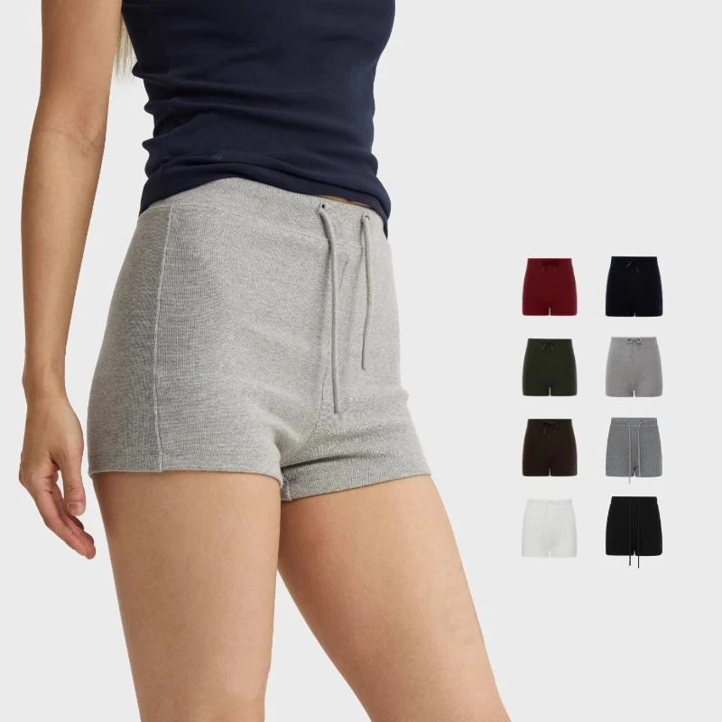 芯娇晴骑行超短裤运动裤子女夏季新款灰色美式热裤健身瑜伽短裤子