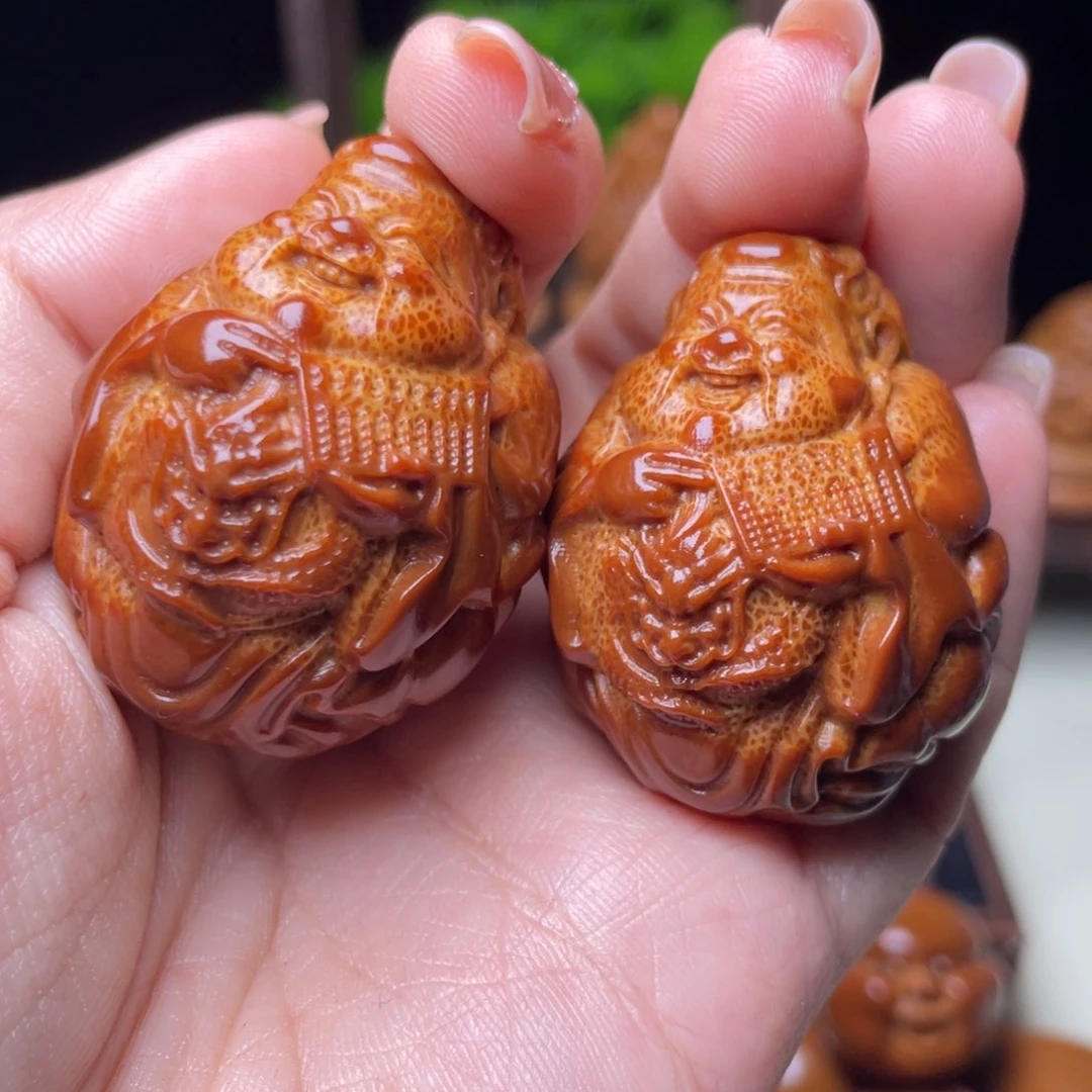 吊坠橄榄核龙财手球