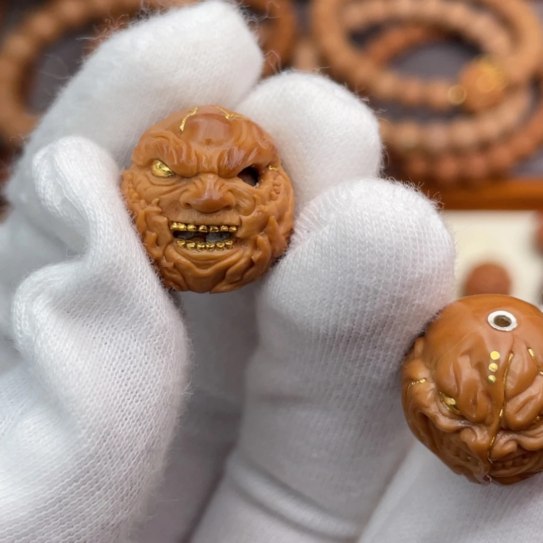 猴头核桃吊坠满工吞噬恶僧