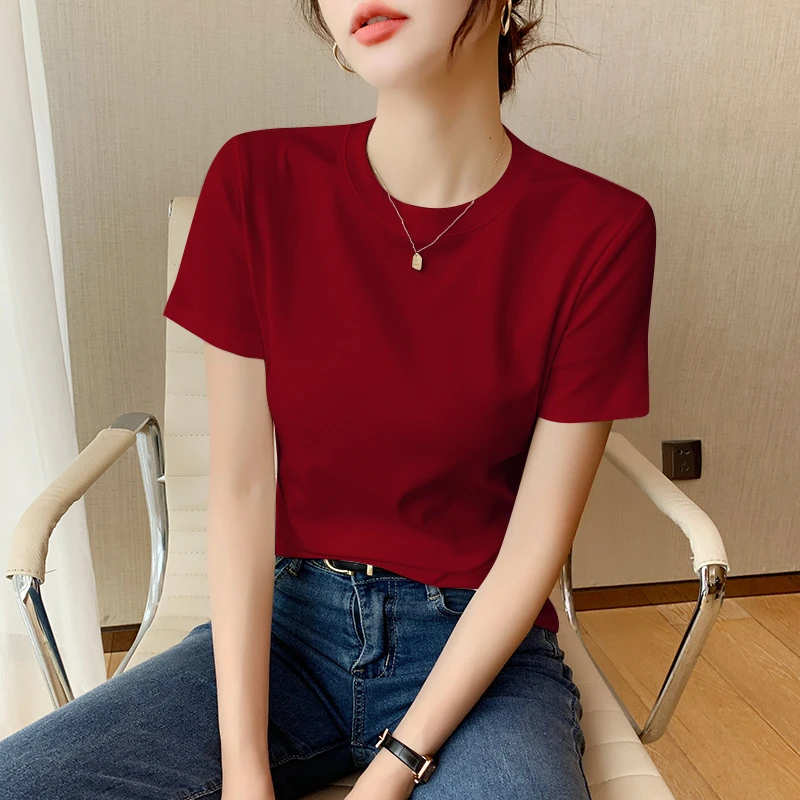 2025春季上新 打底显瘦休闲净版百搭短款网红女装T恤