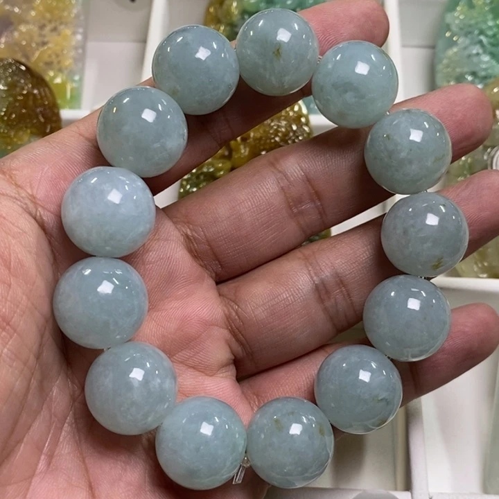 颈饰未镶嵌翡翠七*手串