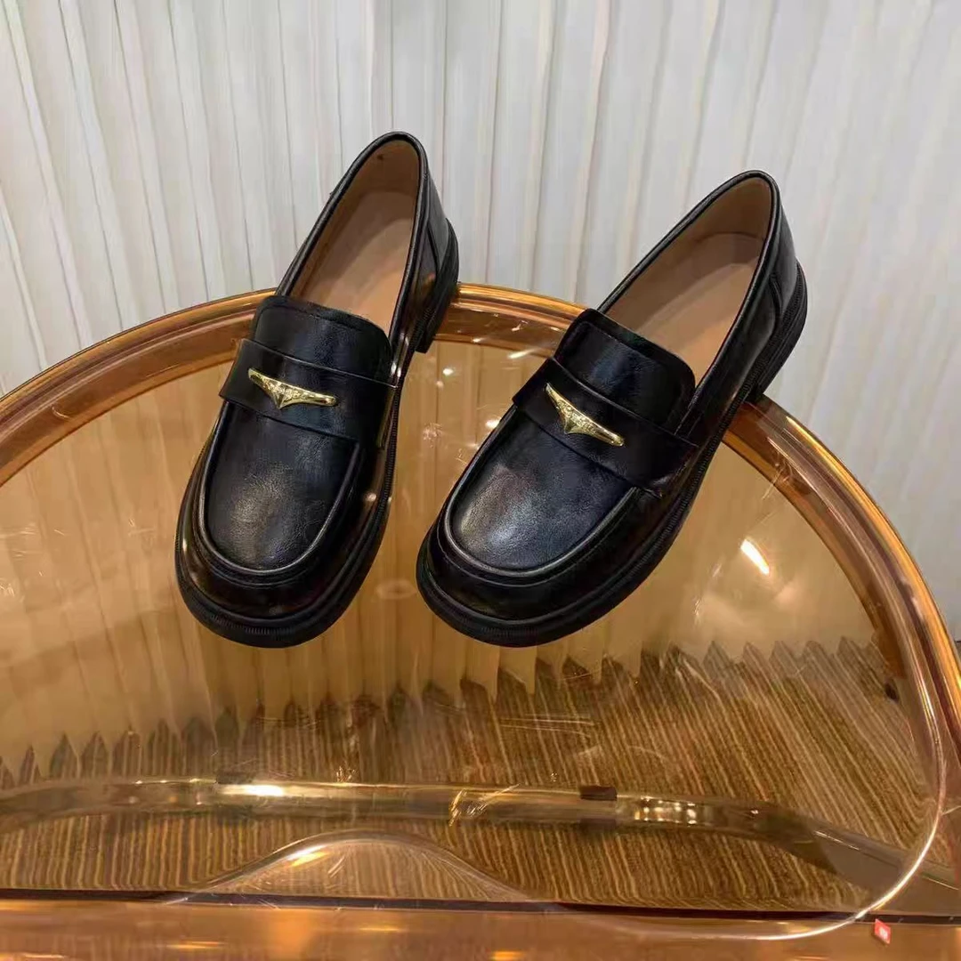 K668-8  新款时尚休闲风厚底百搭乐福鞋