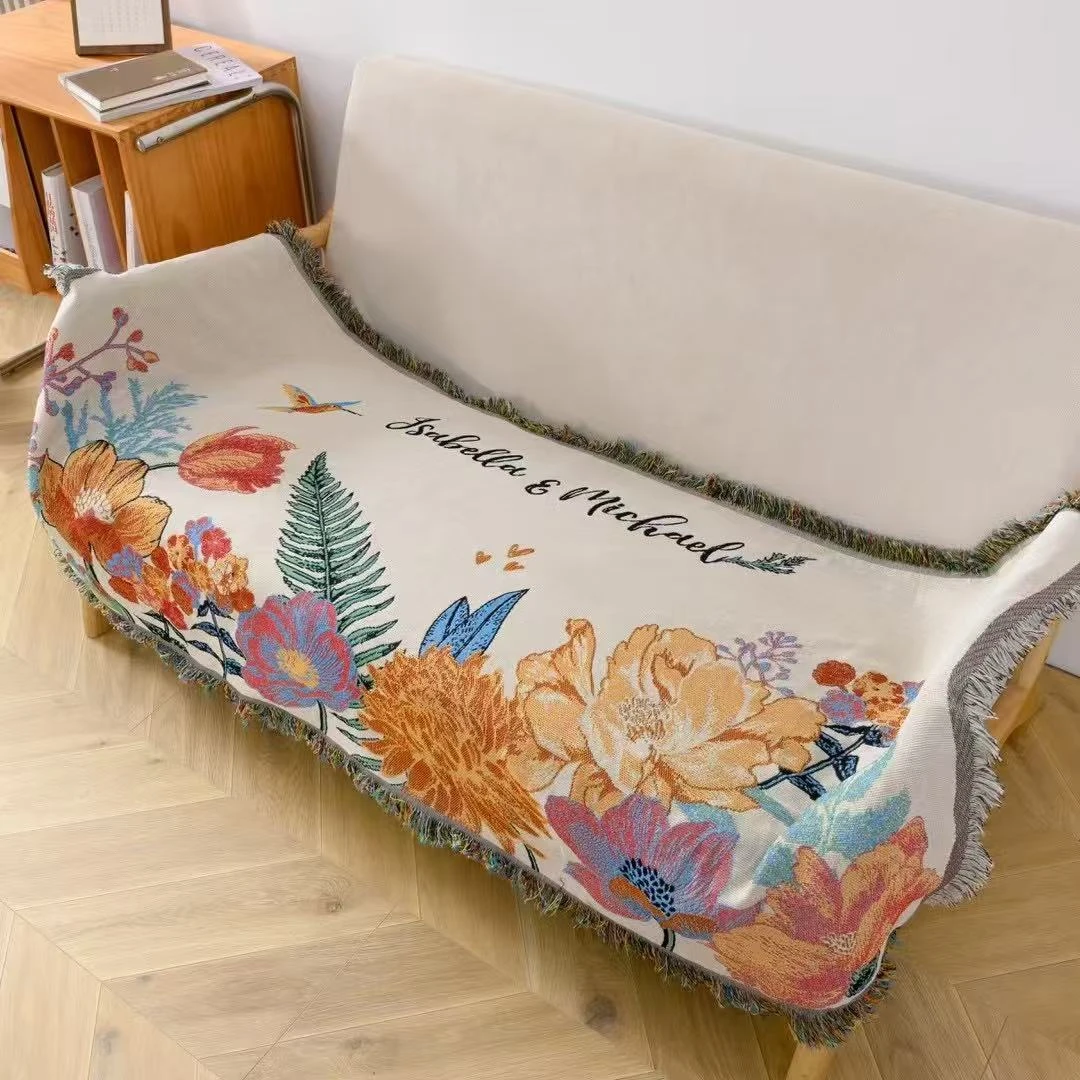 【招蜂90*180±】沙发巾盖毯四季通用沙发垫ins防尘罩双面毯子