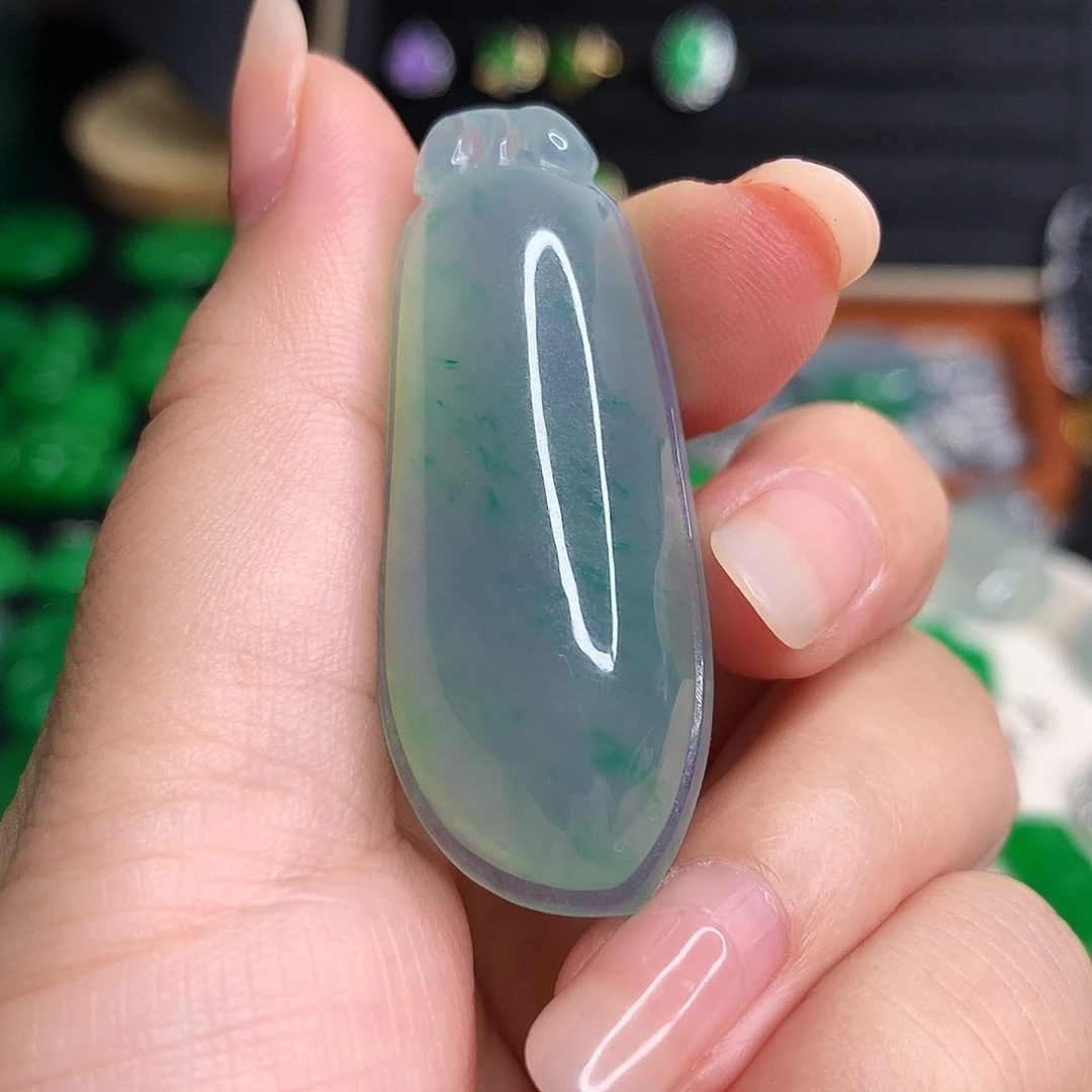 橘****颈饰未镶嵌翡翠优化742