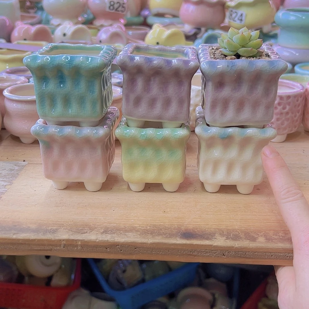 陶瓷花盆当场满12包邮