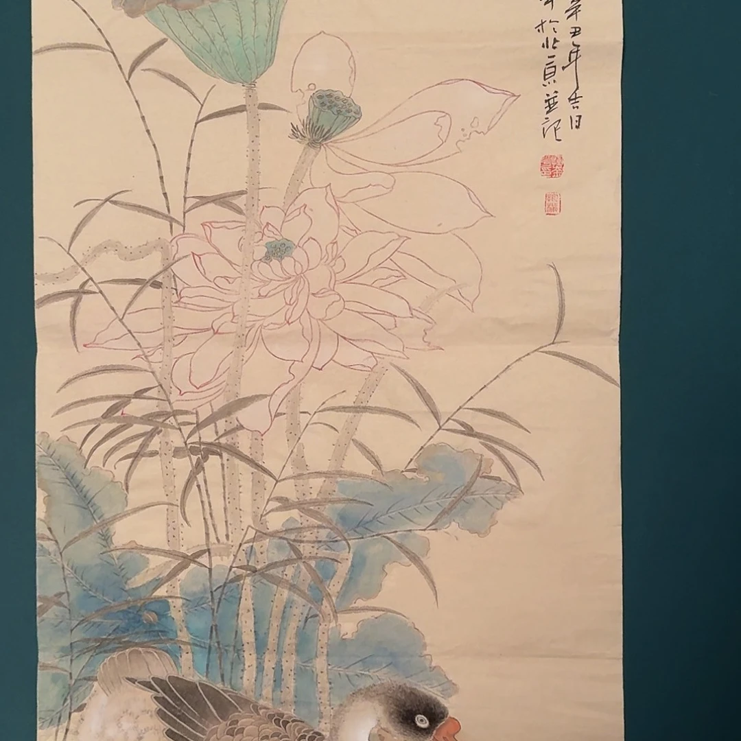 国画恽老师画作画作