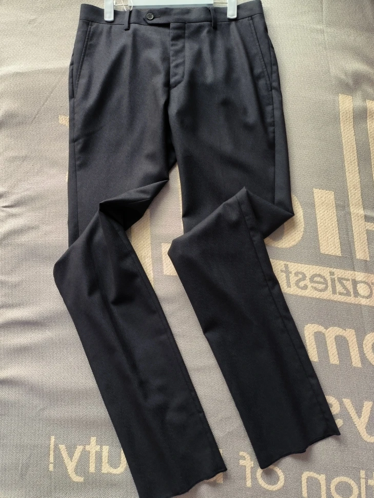 （D075）男士磨砂蓝商务西裤