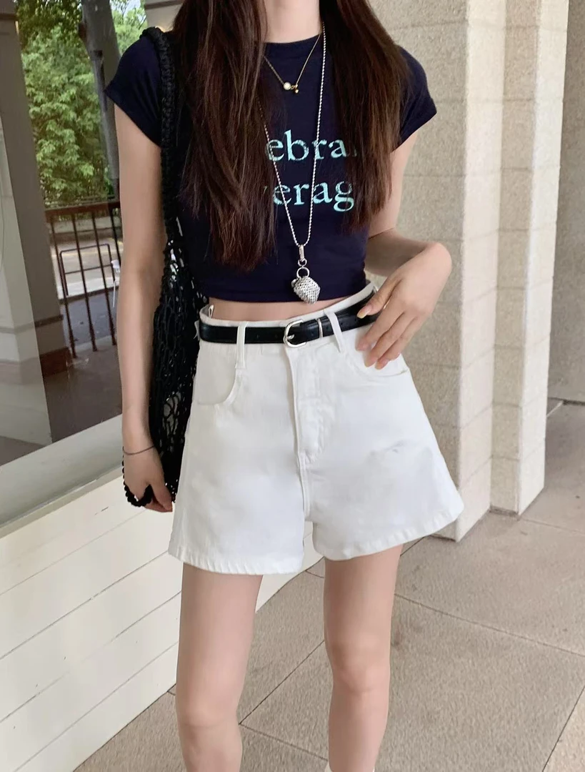 有货奢恭#10135夏季福利高品质弹力牛仔短裤，裤长：32cm