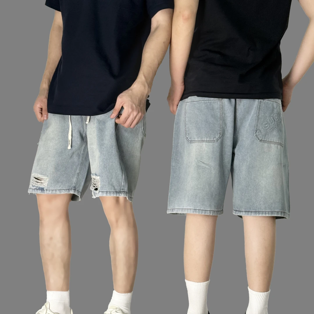牛仔裤裤子男款夏季男夏季牛仔裤裤子薄款潮男牛仔裤裤子男士短裤