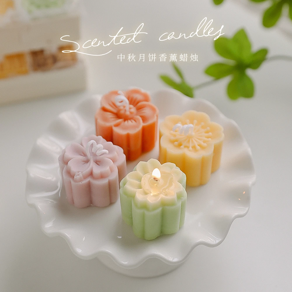 植物光年【月饼香薰】桂花精油大豆蜡香薰蜡烛摆件香氛伴手礼