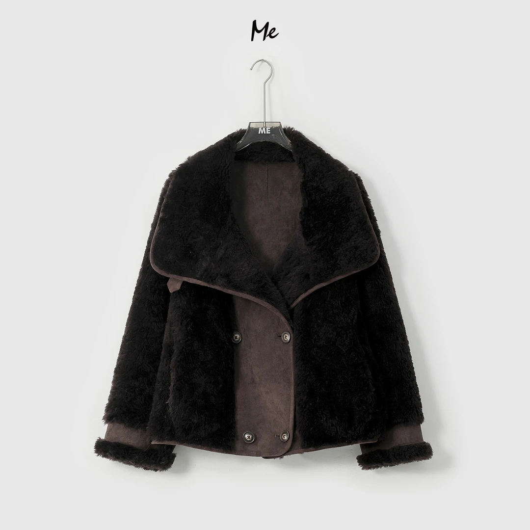 ME【泰迪皮草系列德克萨斯】100美利奴绵羊毛御寒保暖外套MESA4131