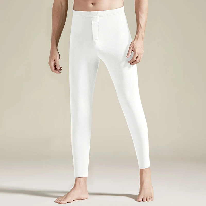 秋冬季新款磨毛保暖裤男士弹力贴身加厚打底衬裤内穿修身潮流秋裤