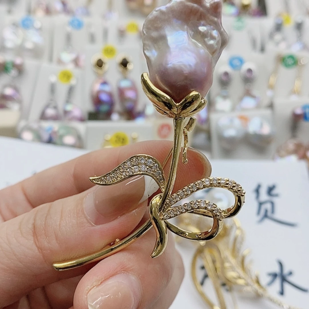 【闪购商品】银S925镶嵌淡水珍珠耳饰恭***喔