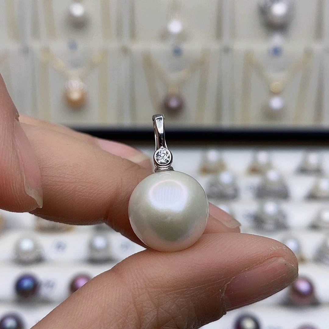 淡水珍珠颈饰银S925镶嵌