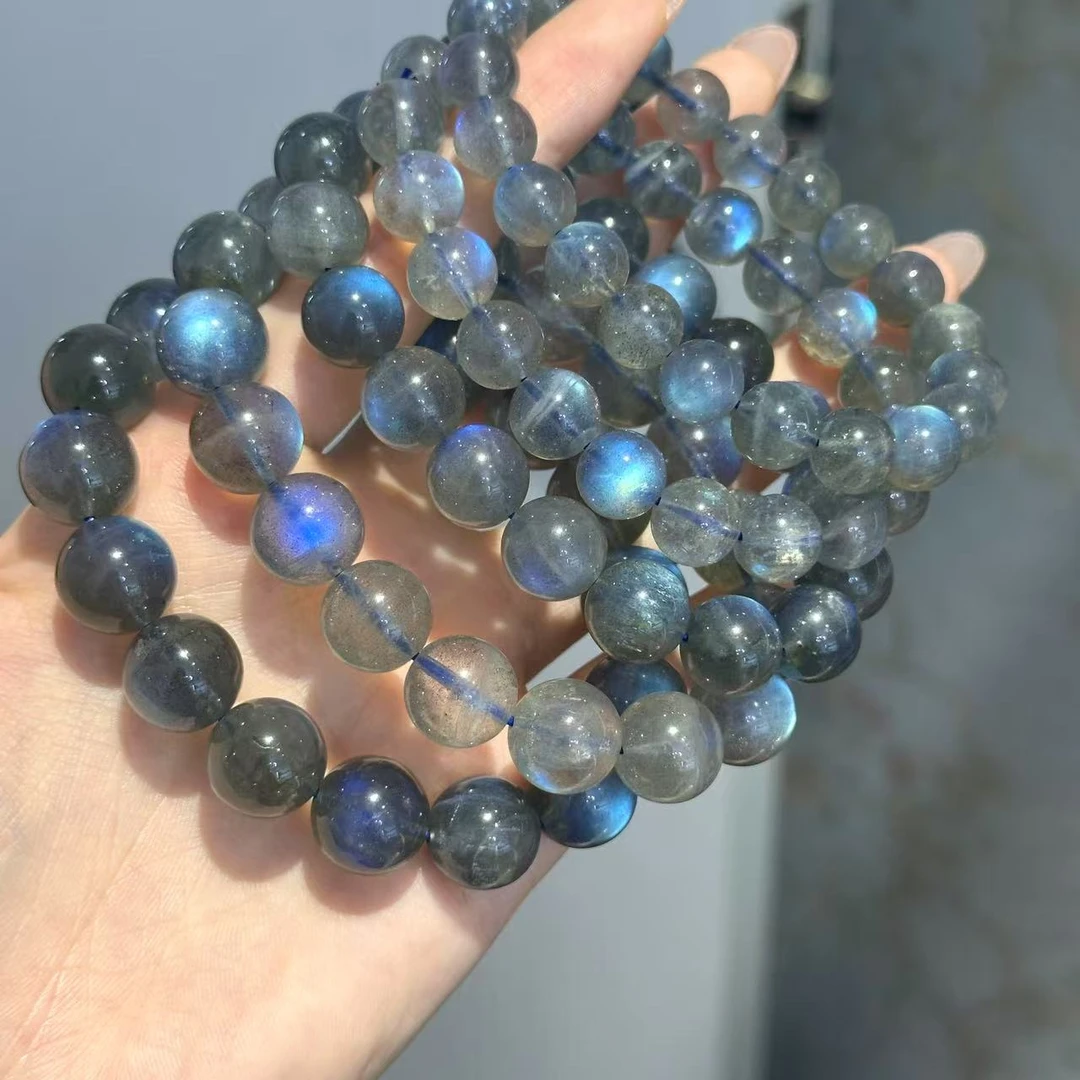 天然拉长石手串 多样性发其一L59