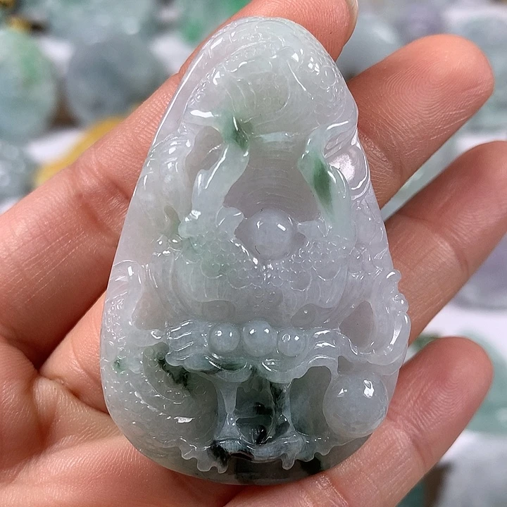 颈饰未镶嵌翡翠随形龙行天下福利卡厚10+