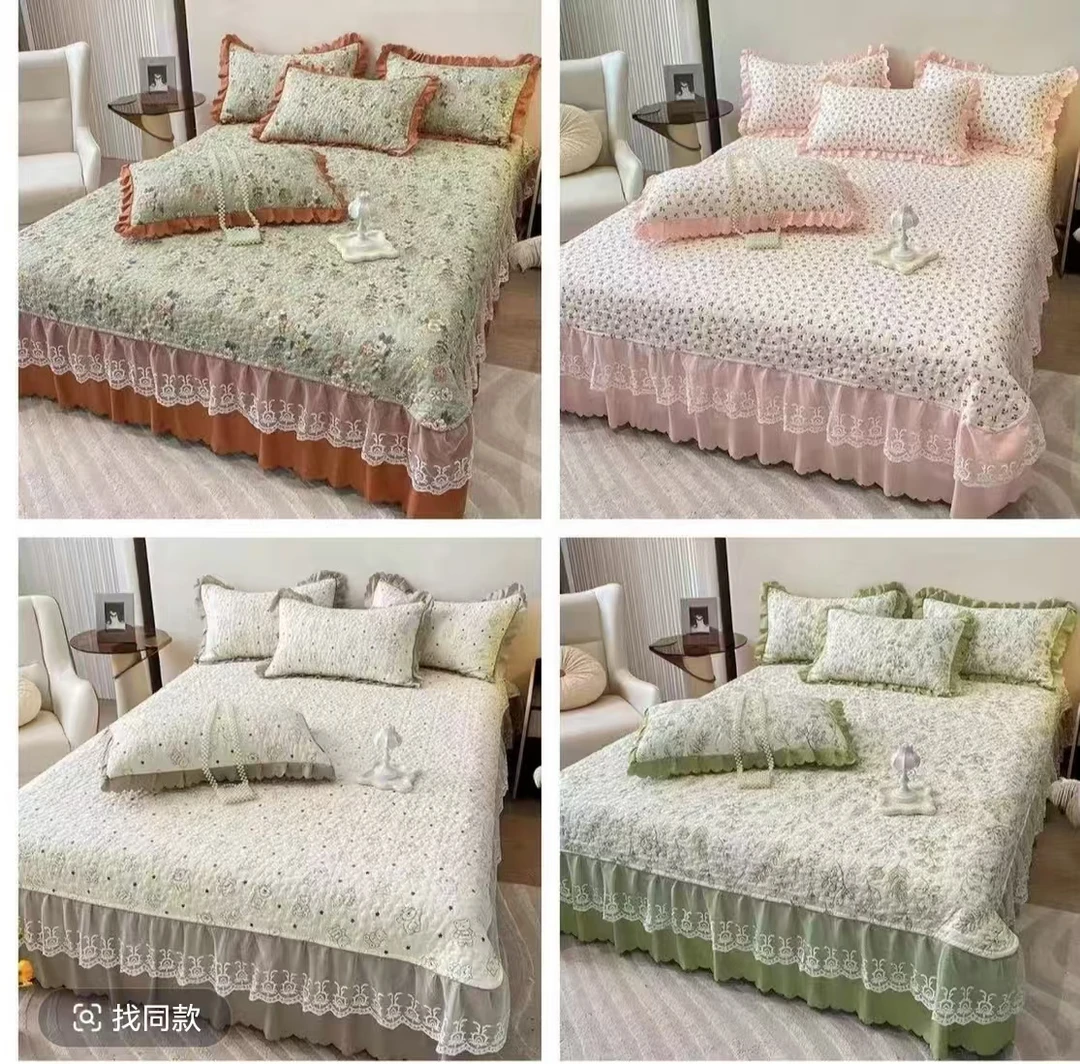 《新人福利》四季新品夹棉加厚床盖不滑床防滑韩式绗缝