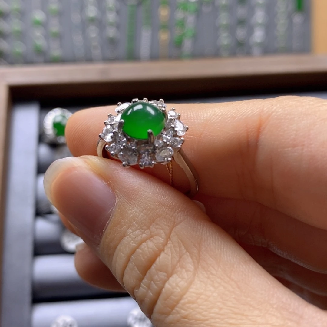 颈饰银S925镶嵌翡翠239号