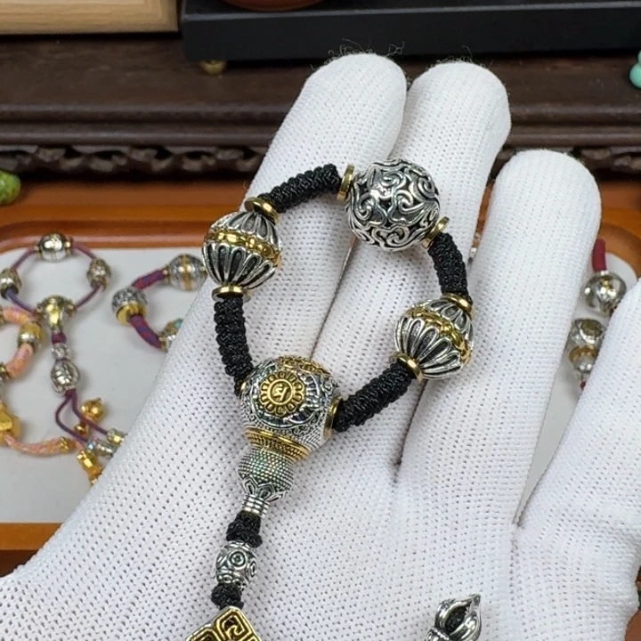 铜合金云纹顶珠三通套装