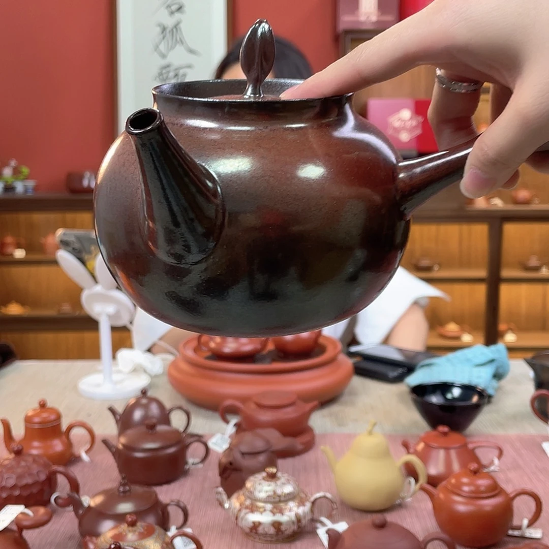 龙***站茶壶紫砂全手工潮州手拉壶