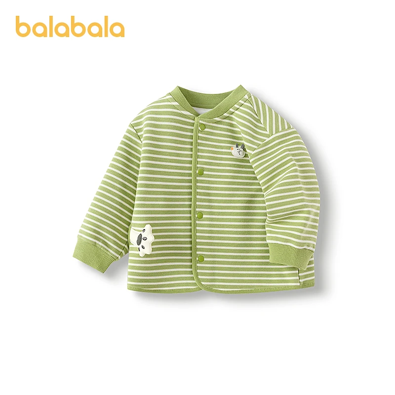 巴拉巴拉童装儿童针织便服男童2025新款春装清爽时尚外穿洋气条纹