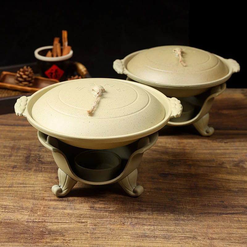 时尚餐厅复古港式干锅加热炉新式不粘锅铝合金餐具创意锅仔饭锅具