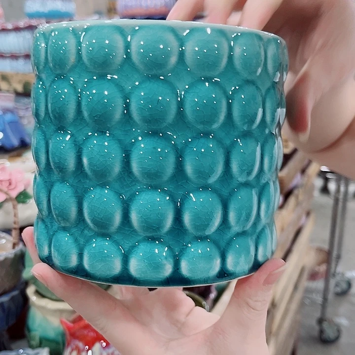 有孔.凑单10元陶瓷花盆发货！