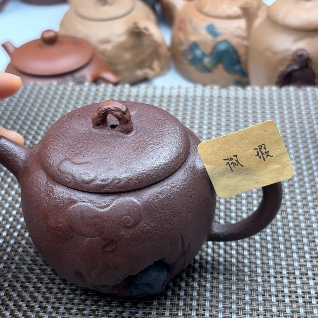 茶壶紫砂达摩紫泥150c c