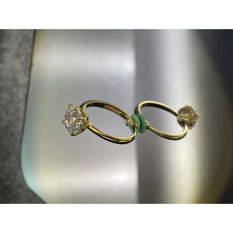 [南非甄选】 NFZX 高端定制 LC-200  黄托白色四爪白色戒指