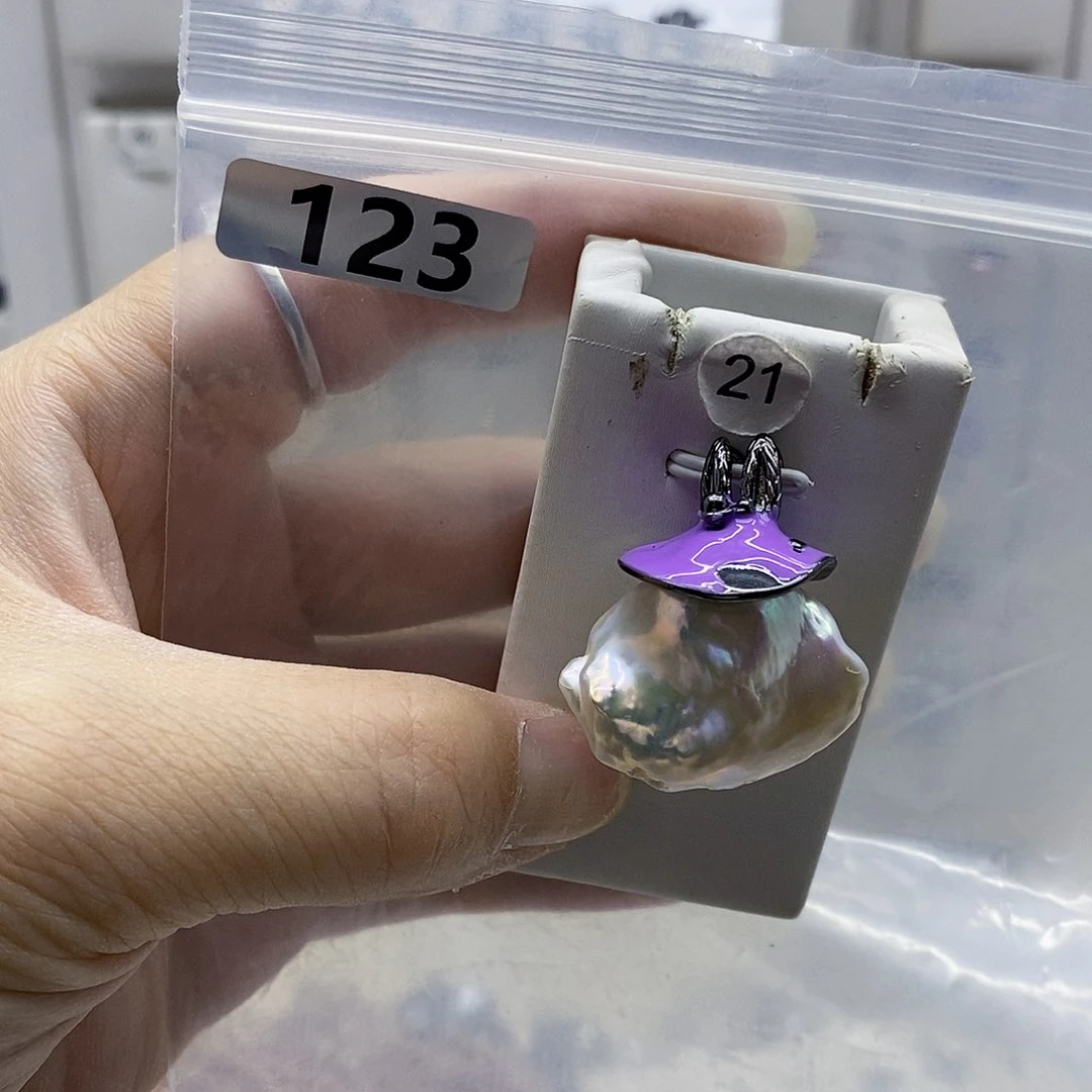 颈饰合金淡水珍珠