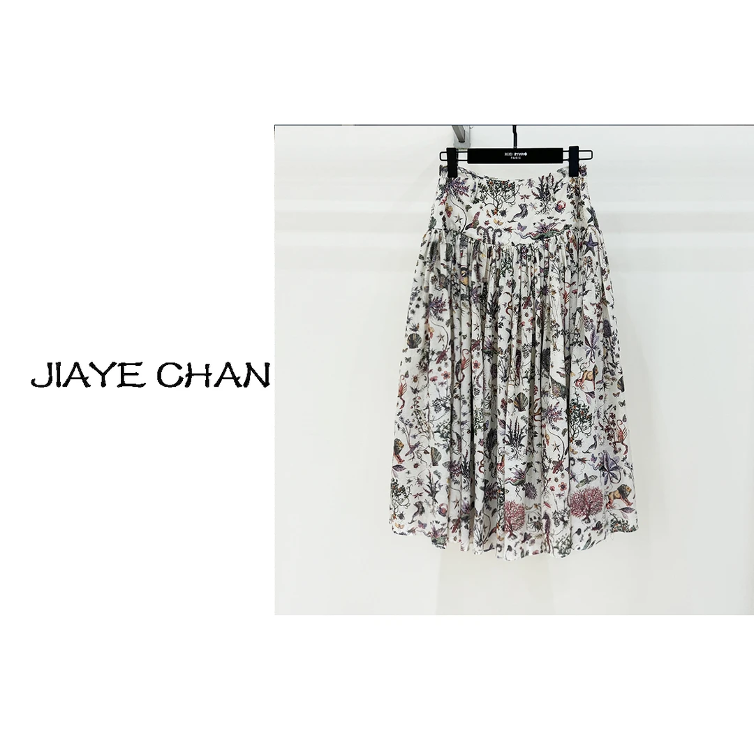 【西西高定】设计感动物印花高腰气质显瘦半身裙