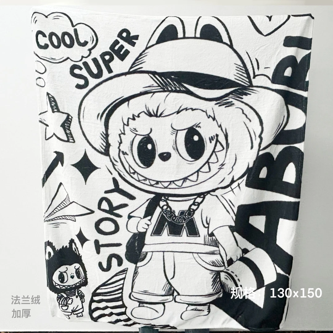 阿小布潮玩 拉布布毛毯