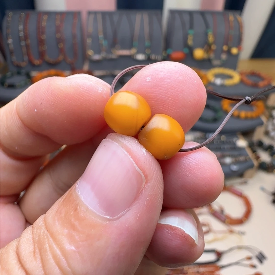 蜜蜡颈饰未镶嵌f g k h g g j