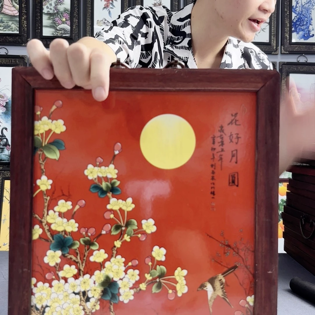 摆件景德镇陶瓷瓷板画