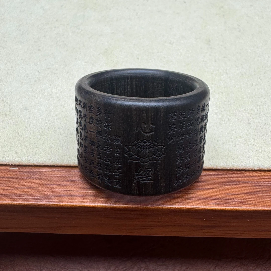 非金属珐琅耳饰 心经 雕刻扳指 Z15