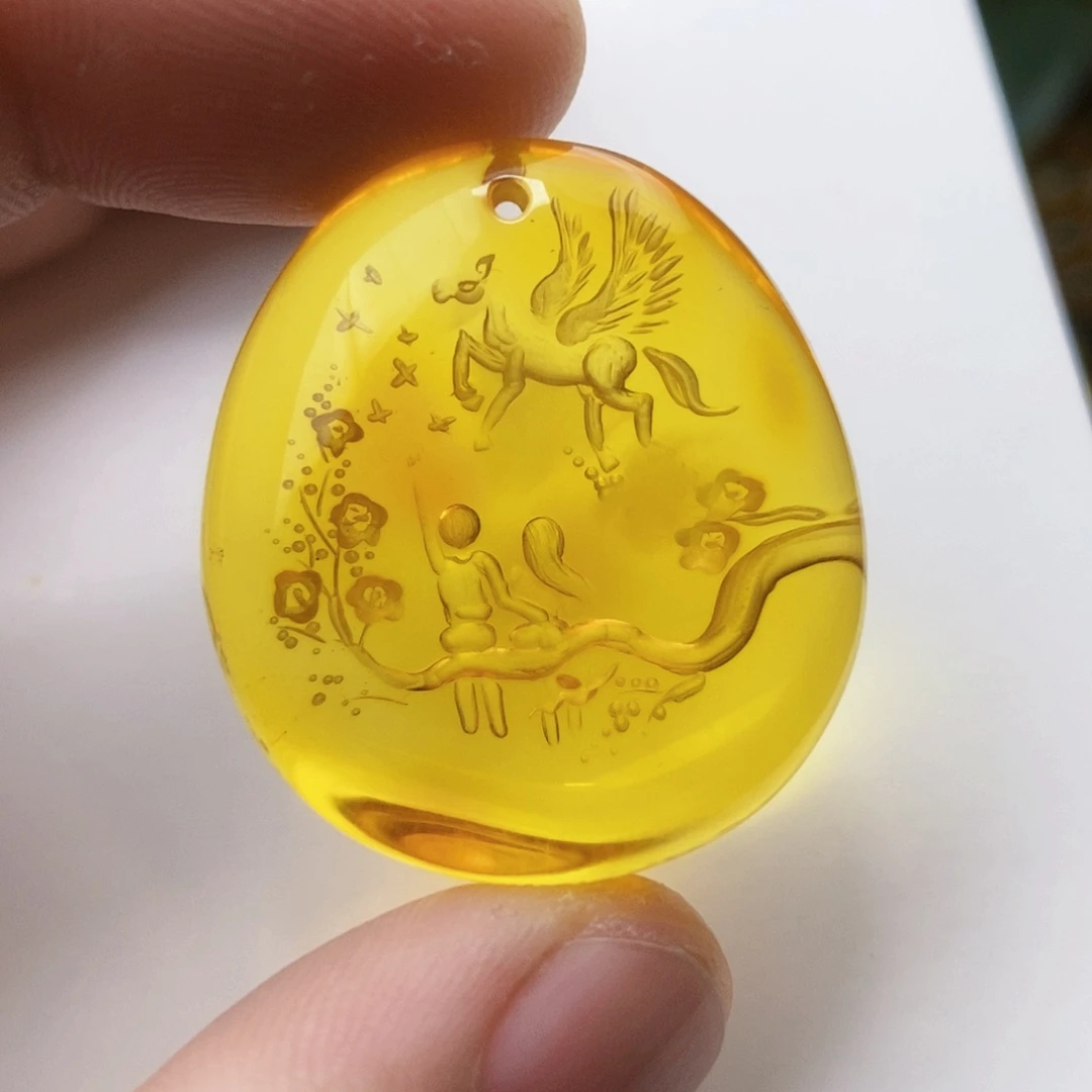 【闪购商品】金珀吊坠(不含链)未镶嵌