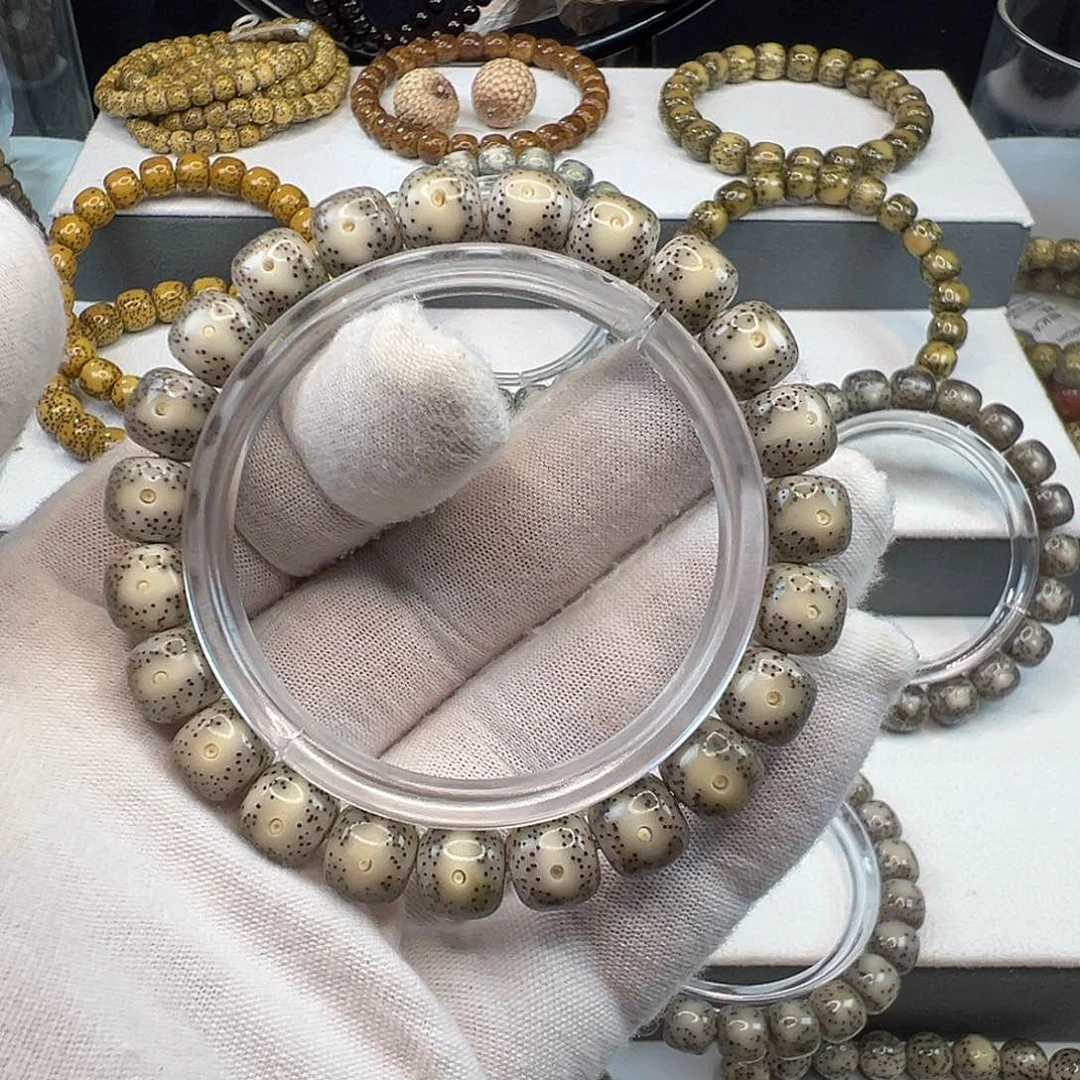 星月菩提手串今****7石玉料10×9