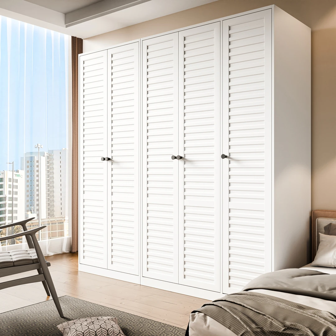 铁艺金属衣柜卧室家用现代简约无甲醛儿童房出租房简易收纳挂衣柜