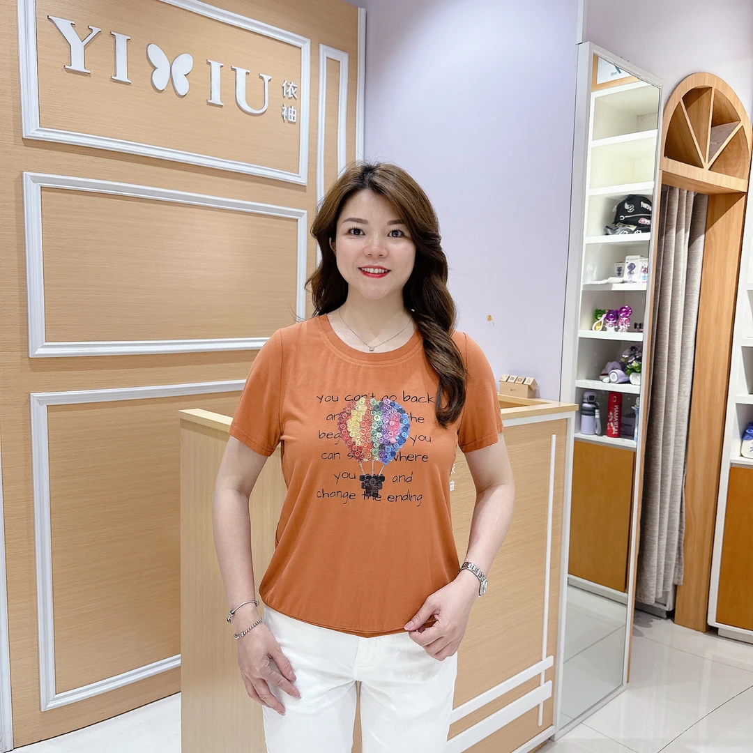 百搭大版舒适上衣 6-79030女夏季显瘦休闲短袖T恤大码女装/60厘米