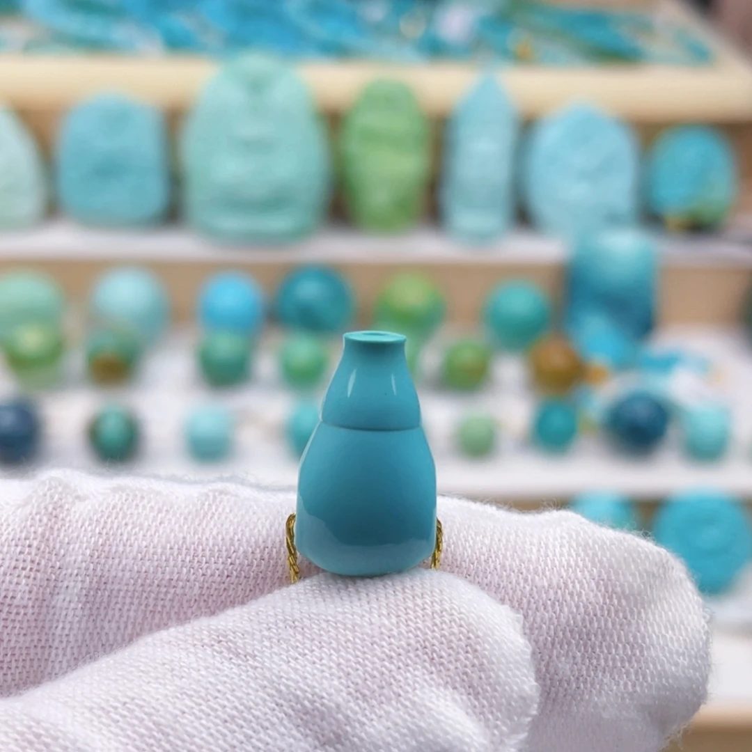 未镶嵌绿松石珠宝奇石卡10.4