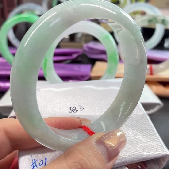 翡翠未镶嵌手镯58.3圈口（10#