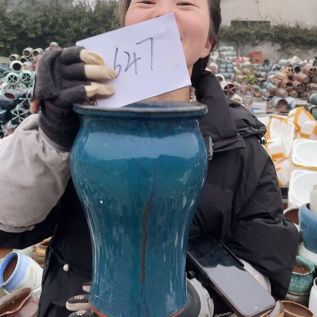 红陶王嫂花盆0215-648微瑕