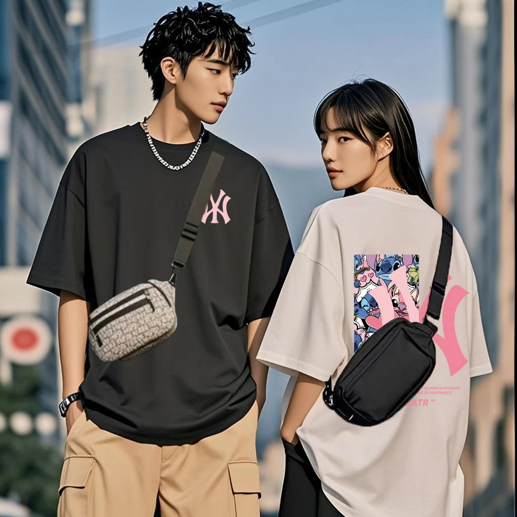 【品牌正品】LZ-013 圆领T恤上衣男士半袖印花情侣休闲短袖-JXMJ50