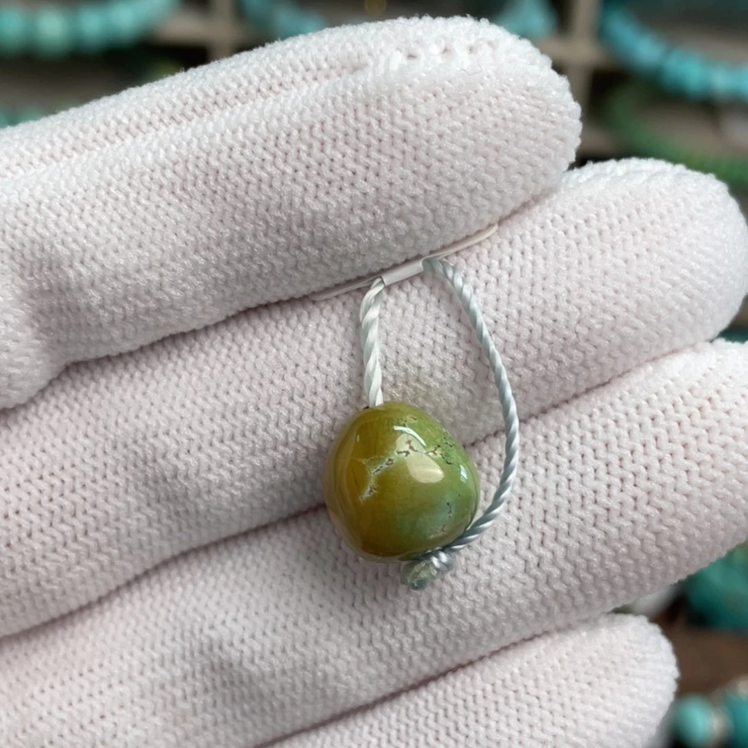 绿松石未镶嵌福利土豪金豆子8