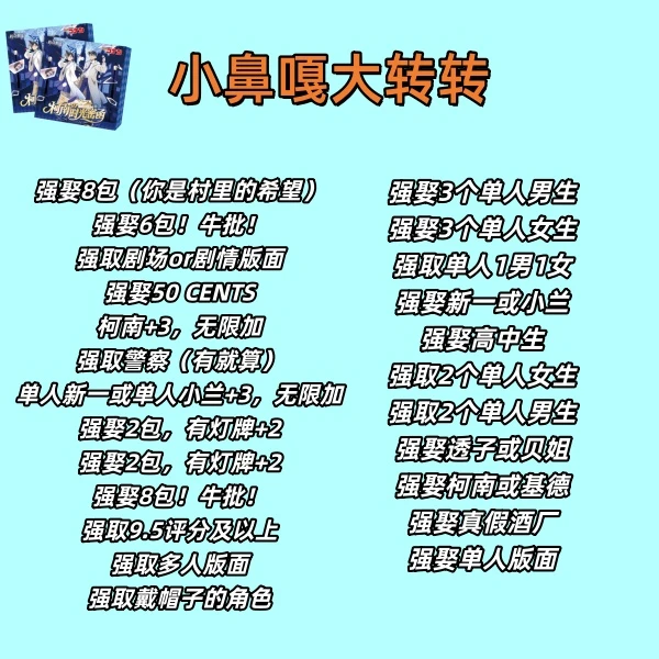 【 叶子大转盘】新动潮玩-名侦探柯南-柯南时光密函-二创（代拆）