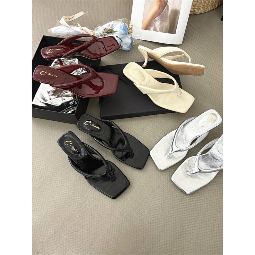 法式凉拖夹脚人字拖鞋仙女夏季外穿2025鞋子女款明星同款百搭鞋子