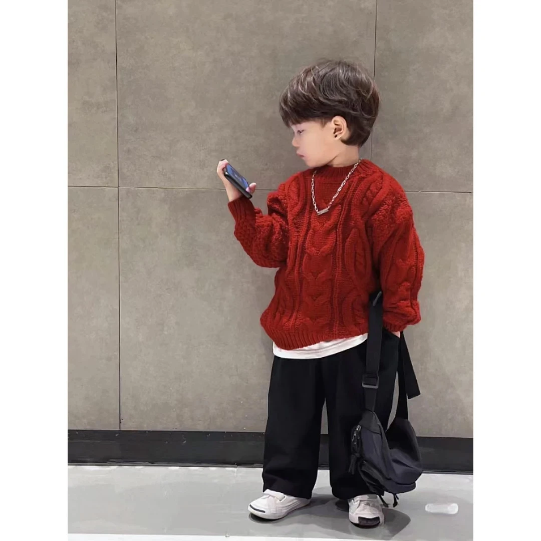 A091-A120儿童针织男童女童儿童韩版春秋款时尚百搭帅气毛衣针织
