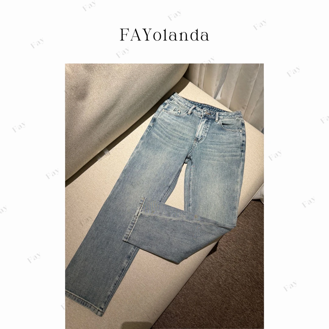 FAY | 9270经典微弹小直筒牛仔裤(9270)卡码拍大九分裤